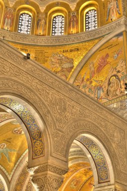 Belgrade, Serbia - May 2021 : Church of Saint Sava in summertime