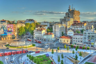 Belgrade, Serbia - May 2021 : Historical center in summertime