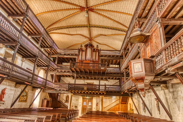 Espelette France Decmeber 2020 Interior Old Church — Stock fotografie