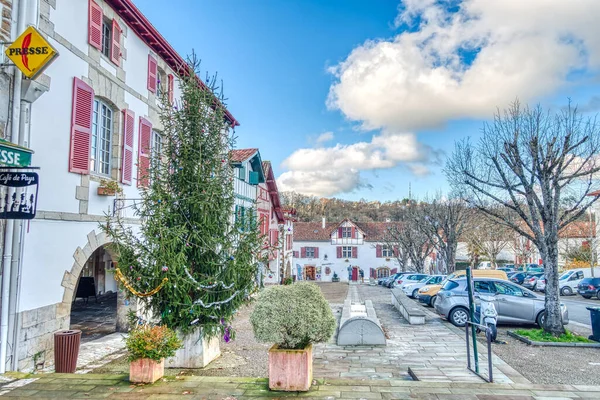 Espelette France December 2020 Picturesque Village Sunny Weather — Stockfoto