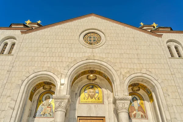 Βελιγράδι Σερβία Μάιος 2021 Εκκλησία Του Αγίου Σάββα Καλοκαίρι — Φωτογραφία Αρχείου