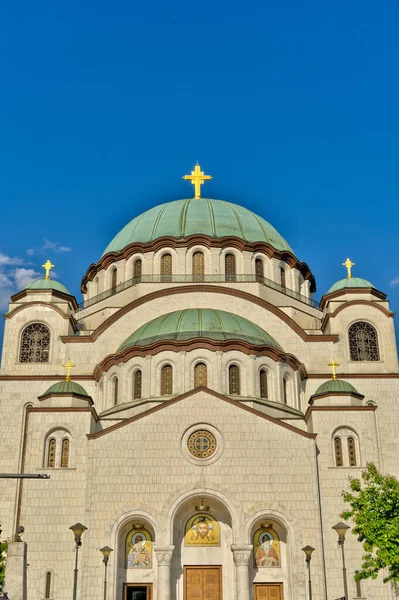 Belgrade Serbia May 2021 Church Saint Sava Summertime — Stock Fotó