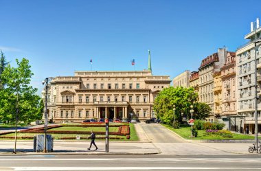 Belgrade, Serbia - May 2021 : Historical center in summertime