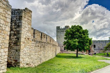 Belgrade, Serbia - May 2021 : Kalemegdan fortress in sunny weather         