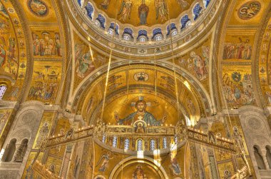 Belgrade, Serbia - May 2021 : Church of Saint Sava in summertime