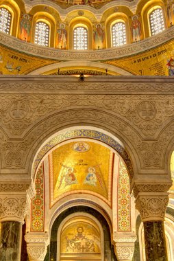 Belgrade, Serbia - May 2021 : Church of Saint Sava in summertime