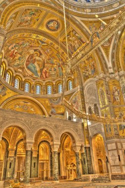 Belgrade, Serbia - May 2021 : Church of Saint Sava in summertime