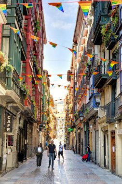 Bilbao, Spain: Historical center beautiful view, HDR image                   