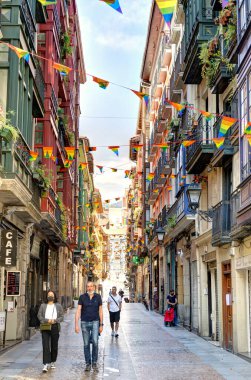 Bilbao, Spain: Historical center beautiful view, HDR image                   