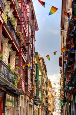 Bilbao, Spain: Historical center beautiful view, HDR image                   