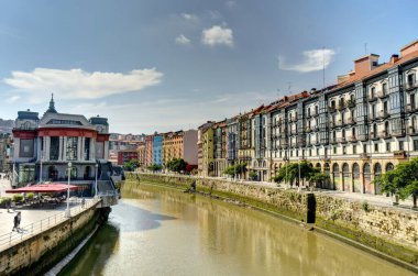 Bilbao, Spain: Historical center beautiful view, HDR image                   