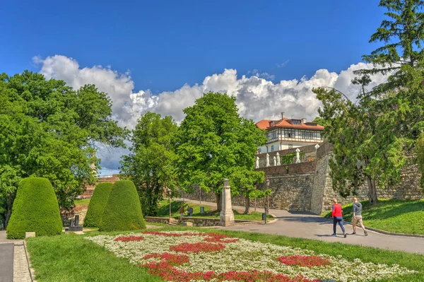 Belgrade Serbia May 2021 Kalemegdan Fortress Sunny Weather — Zdjęcie stockowe