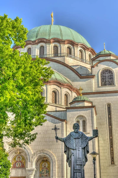 Belgrade Serbia May 2021 Church Saint Sava Summertime — Stockfoto