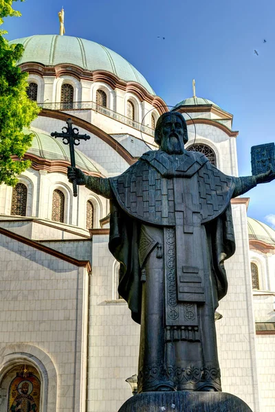 Belgrade Serbia May 2021 Church Saint Sava Summertime — Stockfoto