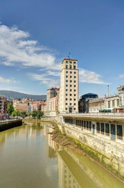 Bilbao, Spain: Historical center beautiful view, HDR image                   