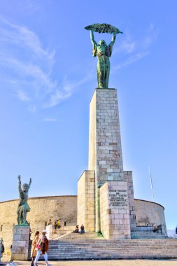 Budapest, Hungary - February 2021: Historical city center in sunny weather