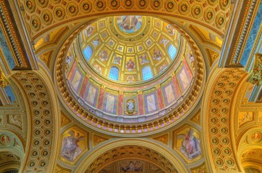 Budapest, Hungary - February 2021 : Saint Stephen Basilica