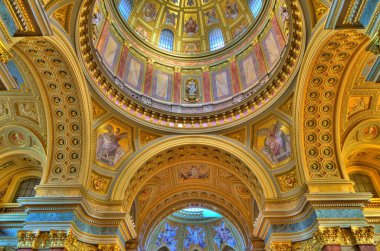 Budapest, Hungary - February 2021 : Saint Stephen Basilica
