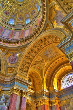 Budapest, Hungary - February 2021 : Saint Stephen Basilica