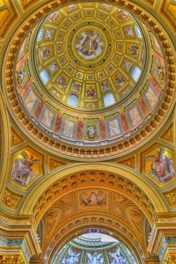 Budapest, Hungary - February 2021 : Saint Stephen Basilica