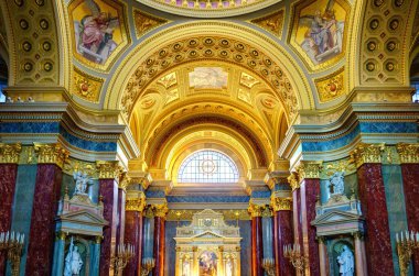 Budapest, Hungary - February 2021 : Saint Stephen Basilica