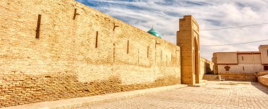 Bukhara, Uzbekistan - October 2019 : Poi Kalyan in sunny weather