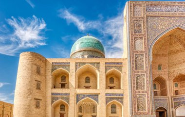 Bukhara, Uzbekistan - October 2019 : Poi Kalyan in sunny weather