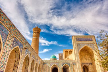 Bukhara, Uzbekistan - October 2019 : Kalon Mosque in sunny weather