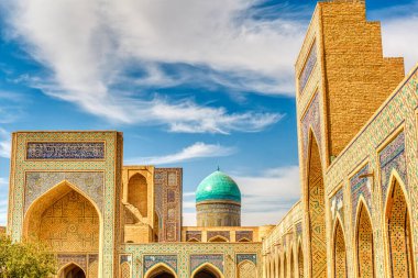 Bukhara, Uzbekistan - October 2019 : Kalon Mosque in sunny weather