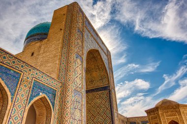 Bukhara, Uzbekistan - October 2019 : Kalon Mosque in sunny weather