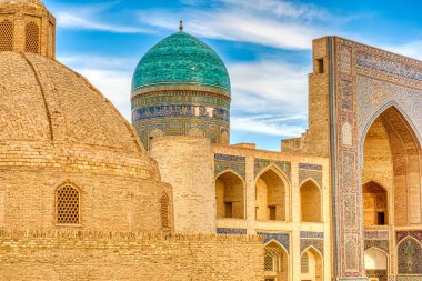Bukhara, Uzbekistan - October 2019 : Kalon Mosque in sunny weather clipart