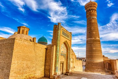 Bukhara, Uzbekistan - October 2019 : Kalon Mosque in sunny weather