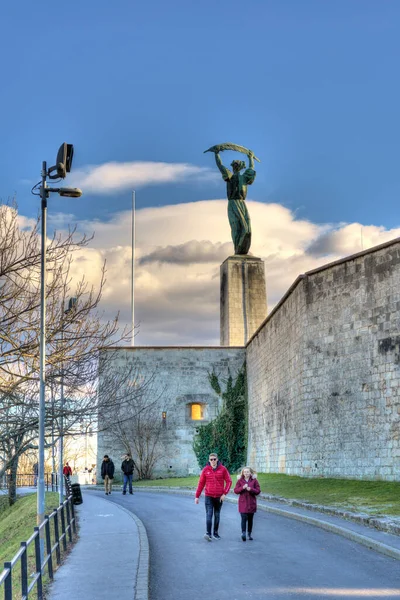 Budapest Hungary February 2021 Historical City Center Sunny Weather — Stock Fotó