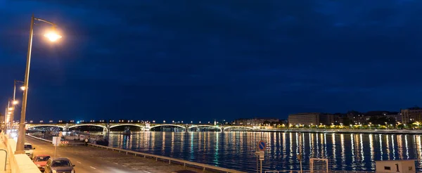 Budapest Cityscape Night Hungary — Stockfoto