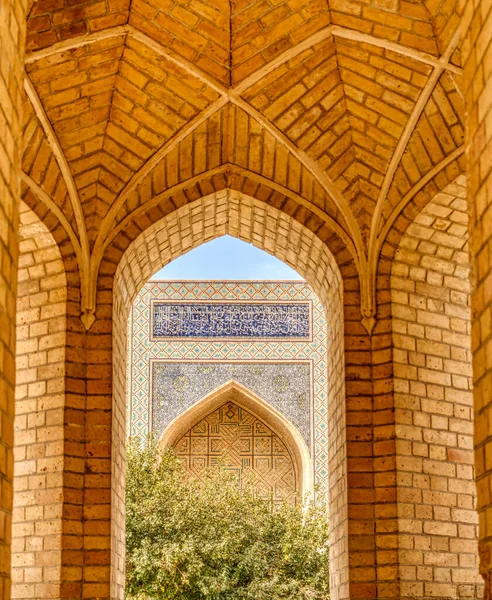 Bukhara Uzbekistan October 2019 Kalon Mosque Sunny Weather — стокове фото