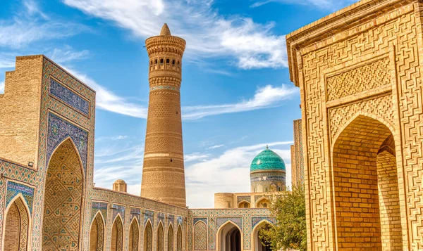 Bukhara, Uzbekistan - October 2019 : Kalon Mosque in sunny weather