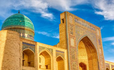 Bukhara, Uzbekistan - October 2019 : Kalon Mosque in sunny weather