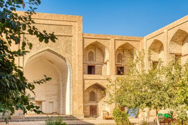 Bukhara, Uzbekistan - October 2019 : Historical center in sunny weather