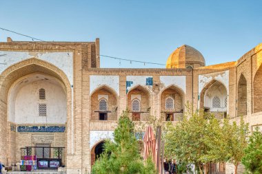 Bukhara, Uzbekistan - October 2019 : Historical center in sunny weather