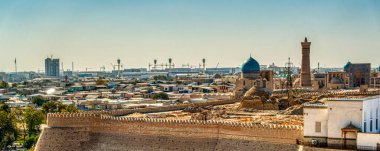 Bukhara, Uzbekistan - October 2019 : Historical center in sunny weather