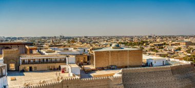 Bukhara, Uzbekistan - October 2019 : Historical center in sunny weather