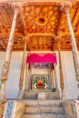 Bukhara, Uzbekistan - October 2019 : Ark Fortress in sunny weather