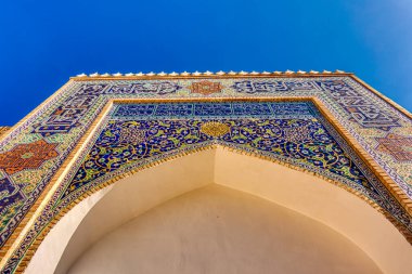 Bukhara, Uzbekistan - October 2019 : Bahauddin Naqshbandi tomb in sunny weather