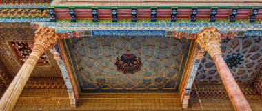 Bolo Hauz Mosque, Bukhara, Uzbekistan  clipart