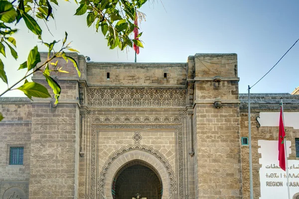 Casablanca Morocco November 2021 Historical Center Sunny Weather Hdr —  Fotos de Stock