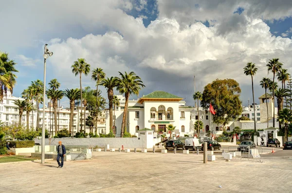 Casablanca Morocco November 2021 Arab League Park Cathedral Cloudy Weather —  Fotos de Stock