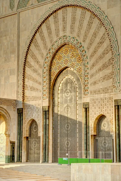 Casablanca Morocco November 2021 Habous Medina Hassan Mosque Historical Center — Fotografia de Stock