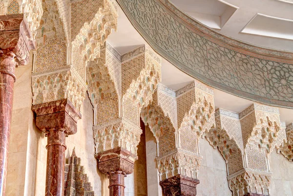 Casablanca Morocco November 2021 Habous Medina Hassan Mosque Historical Center — Zdjęcie stockowe