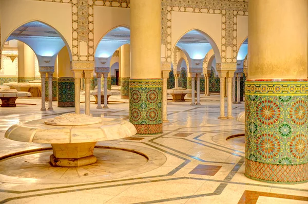 Casablanca Morocco November 2021 Habous Medina Hassan Mosque Historical Center — Zdjęcie stockowe