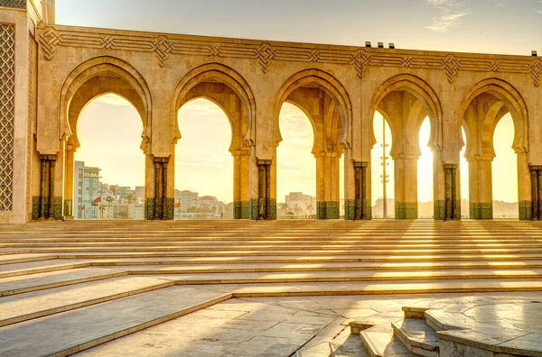 Casablanca Morocco November 2021 Habous Medina Hassan Mosque Historical Center — Stock Photo, Image